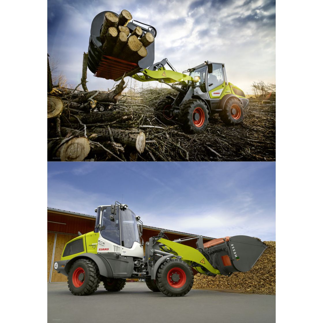 CLAAS TORION Wood poster