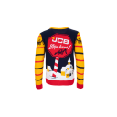 Božični pulover JCB- moder